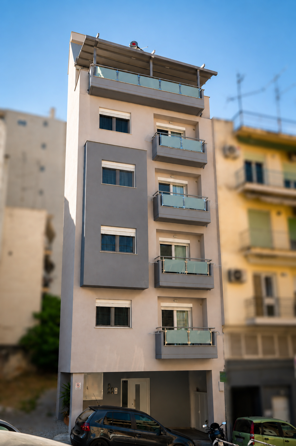 Atria Five building exterior in Kavala